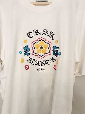 ✨️CASABLANCA ✨️ White Embroidered  T-shirt